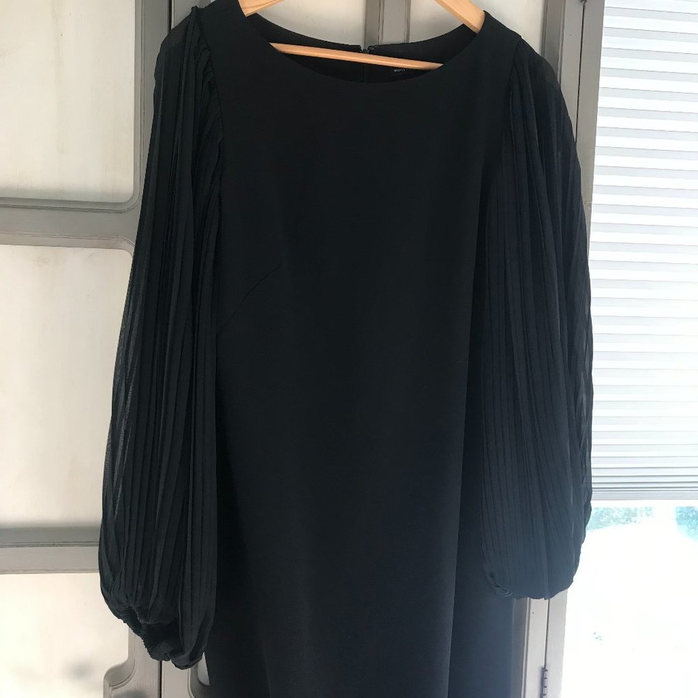 Black Dress with Puffy Sleeves